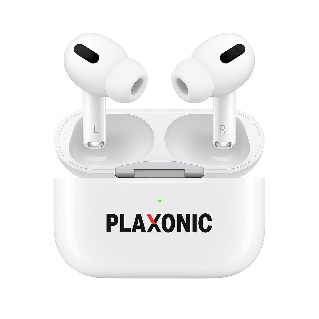 Plaxonic Air Pods Pro -2nd Generation, With Type c Charger, 30HRS Playtime,White