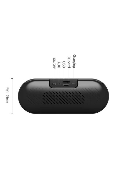 Plaxonic Sharp Eagle Bluetooth Speaker, HD Sound, Bass, 12H Playtime ,10W