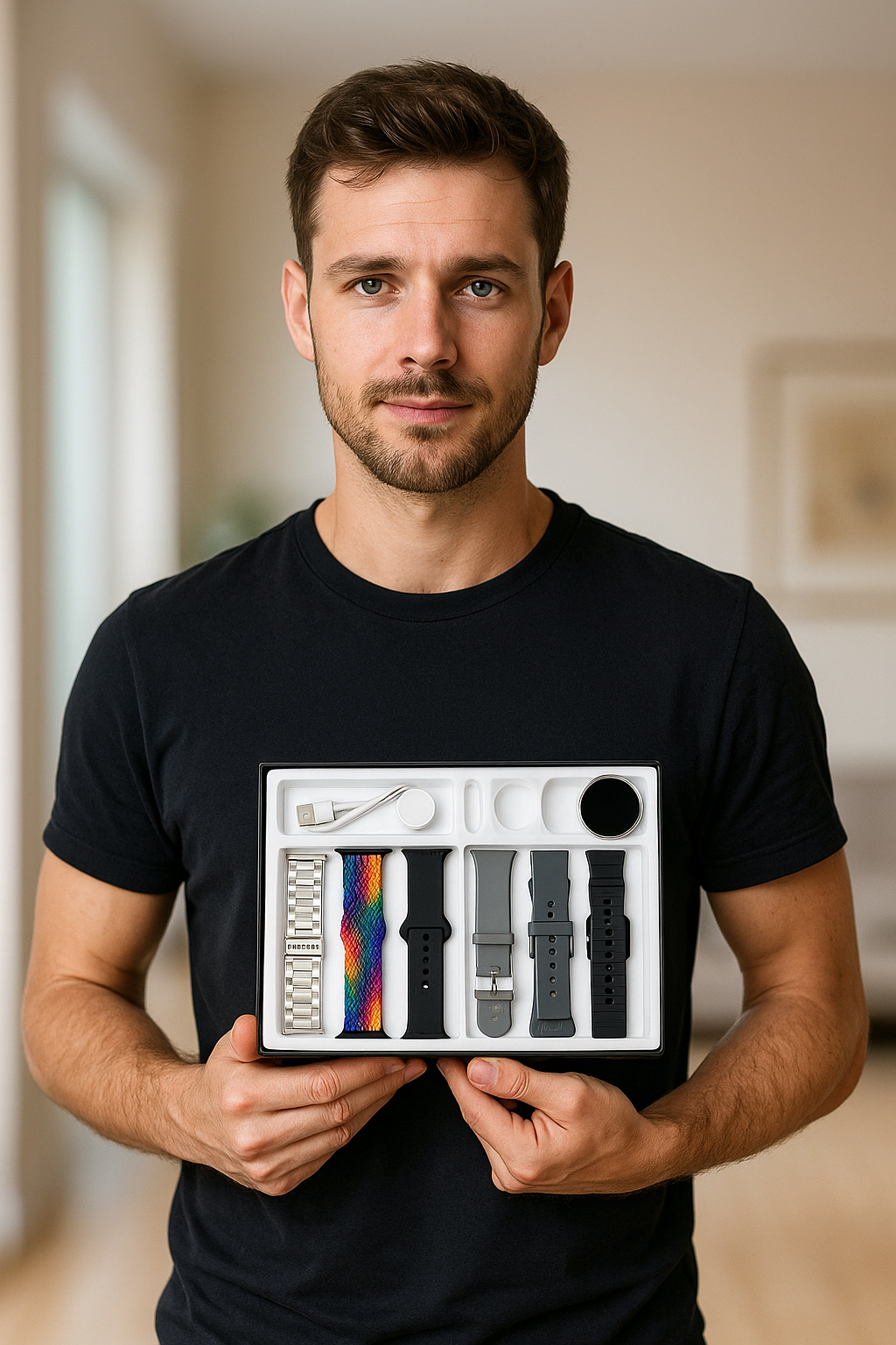 Smart Watch Couple Pack ❤️ Men & Women Combo with 7-7 Straps  JUST: 2599/-💰