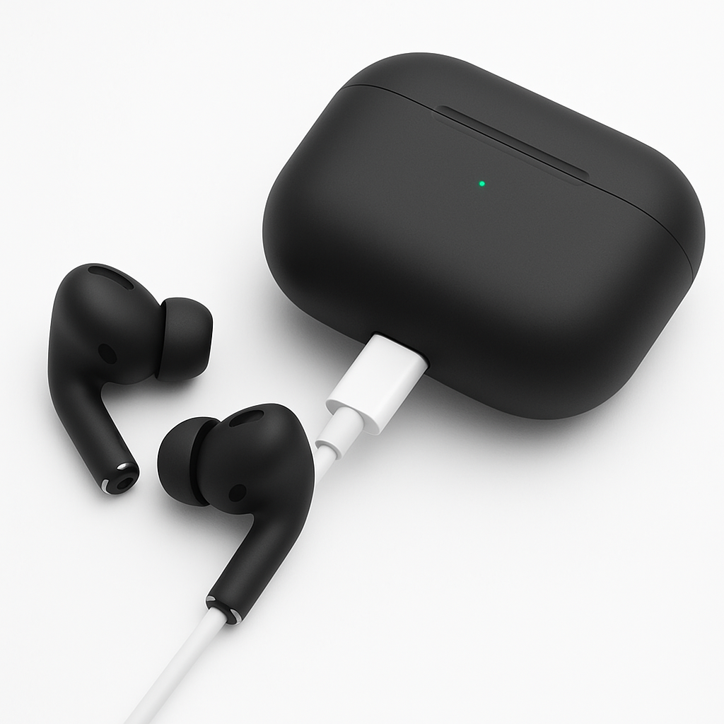 AirPods Pro 2 Black (2nd Gen) – Premium Matte Finish | Original Quality | Type-C Charging | ANC