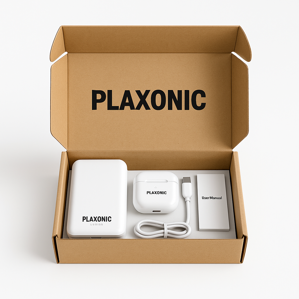 Plaxonic Combo Offer Airpod Pro- 2nd Generation + Wireless Magsafe 5000mah powerbank (White)/Premium Sound & Style JUST RS-1199/-